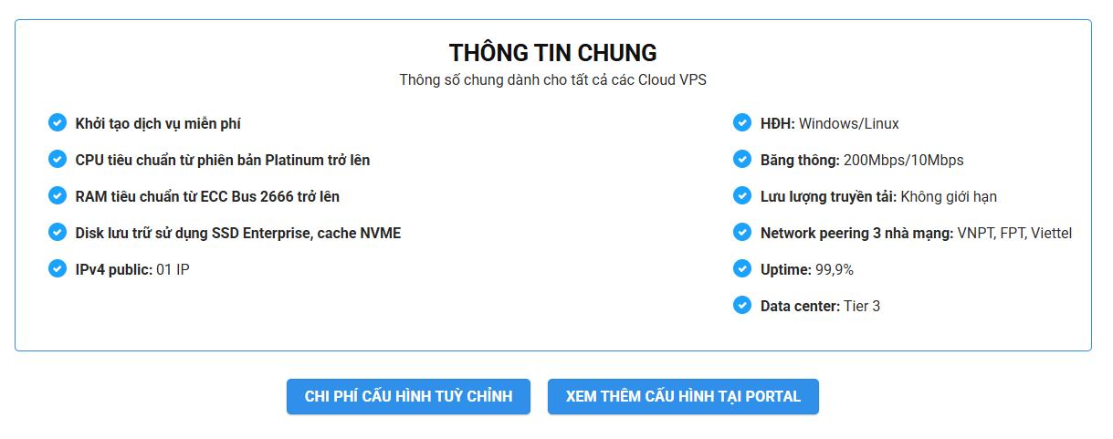 Dịch vụ Cloud VPS tại Cloudzone