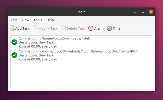 Lên lịch thực thi Commands và Script trong Linux với Zeit