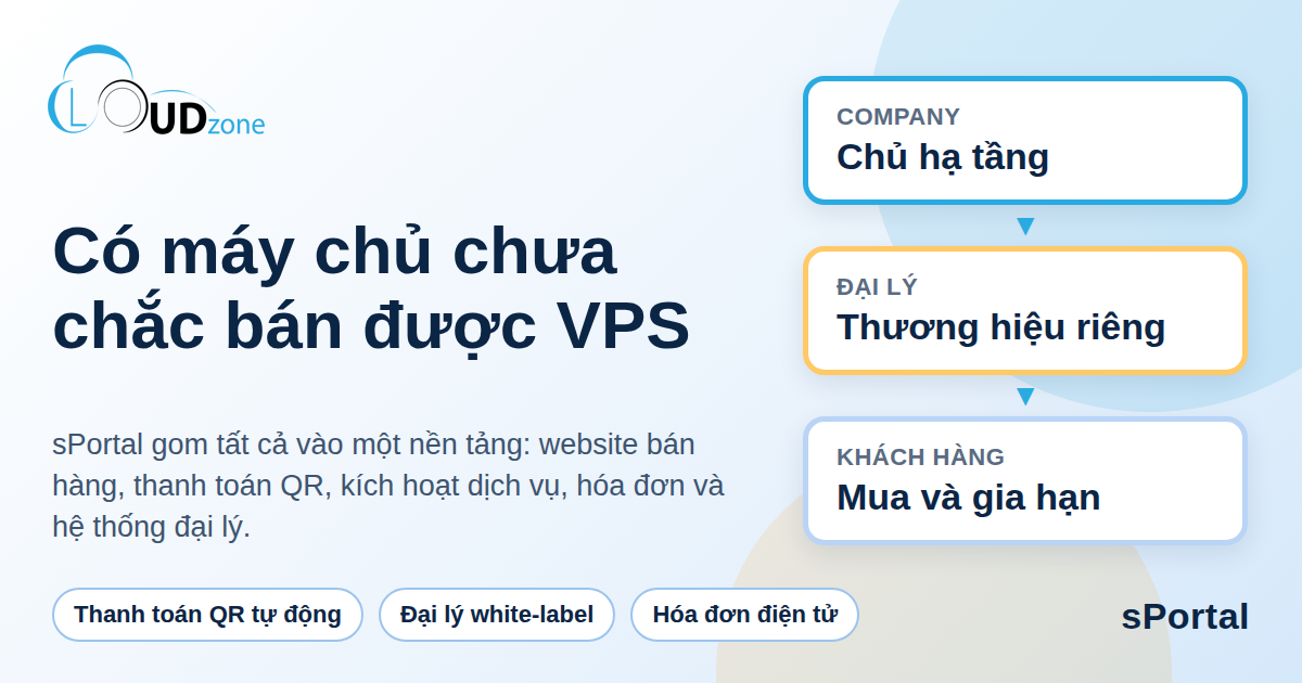 sPortal - nền tảng bán sản phẩm Cloud theo mô hình SaaS (software as a service)