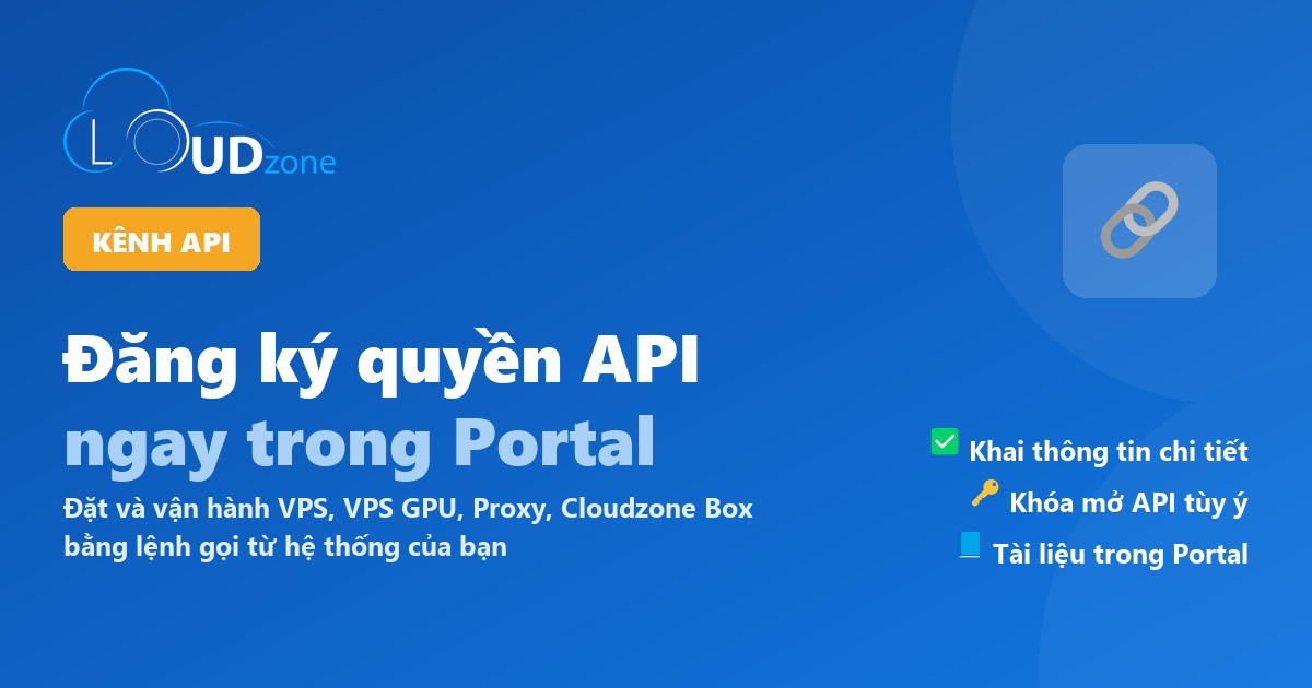 API Cloudzone: public cho khách hàng thêm tùy chọn đặt và quản lý dịch vụ thông qua API
