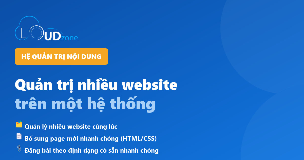 mCMS quan tri nhieu website tren mot he thong