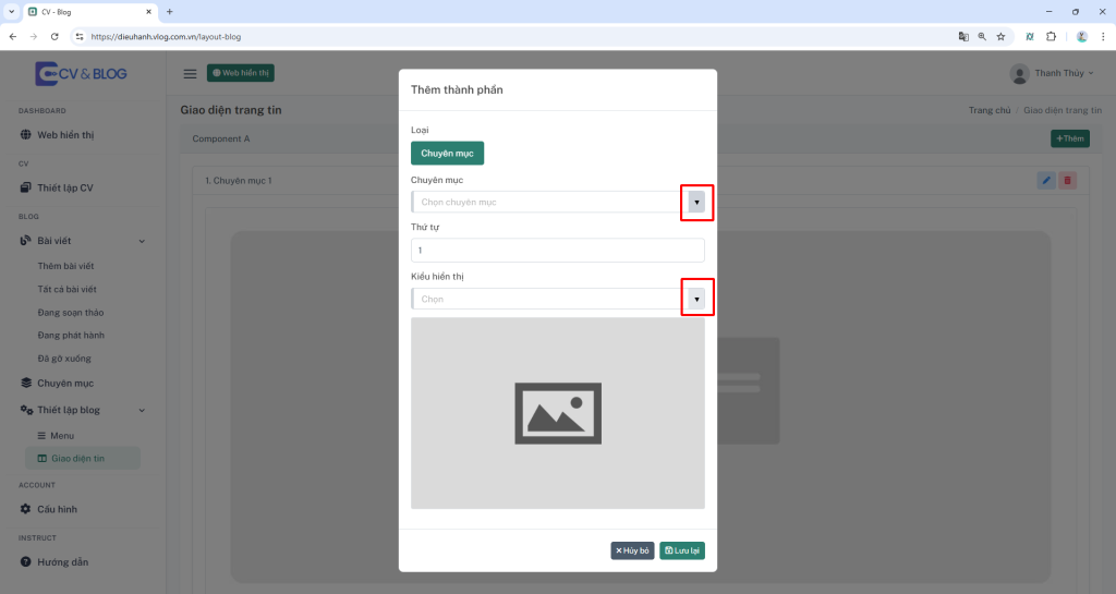 Hướng dẫn xây dựng website Blog | CV & Blog