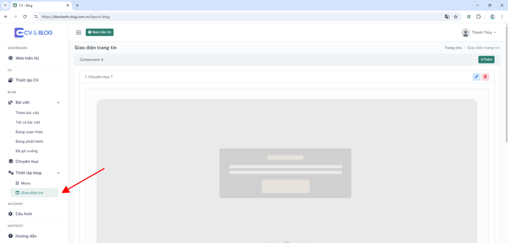 Hướng dẫn xây dựng website Blog | CV & Blog