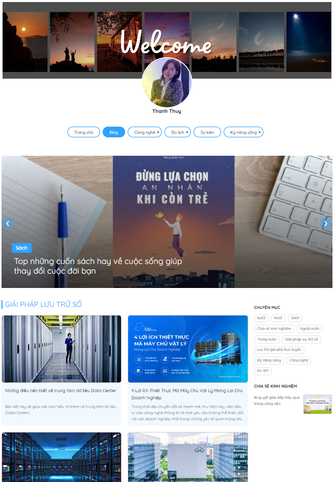 Hướng dẫn tạo Website Blog miễn phí cùng CV & Blog