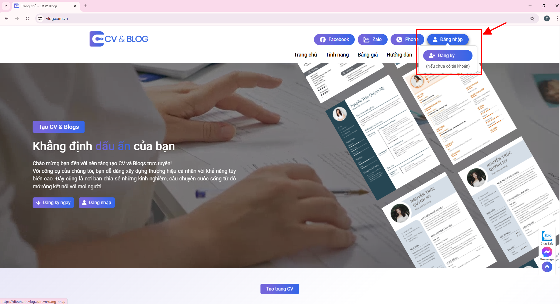 Hướng dẫn đăng ký và tạo CV online miễn phí cho người mới bắt đầu
