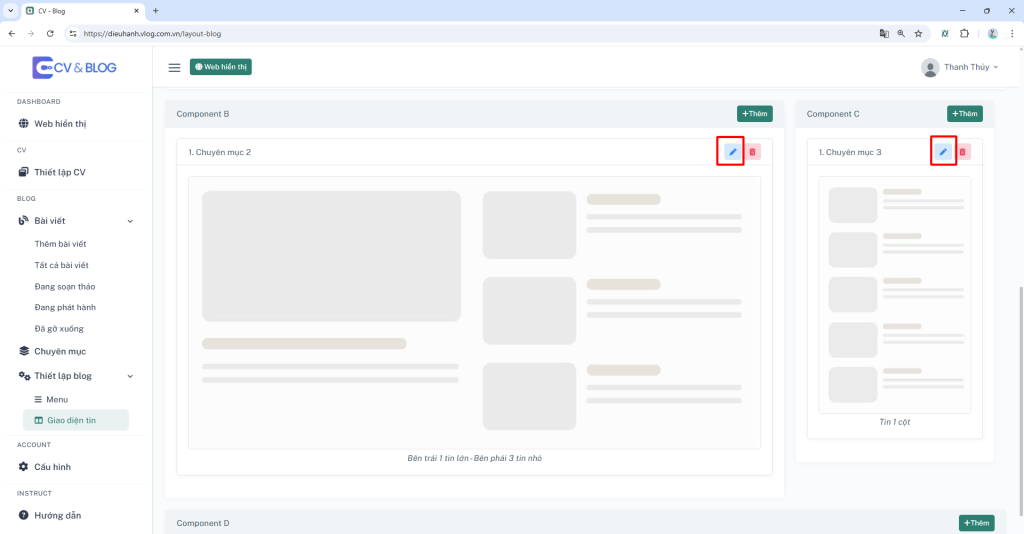 Hướng dẫn xây dựng website Blog | CV & Blog