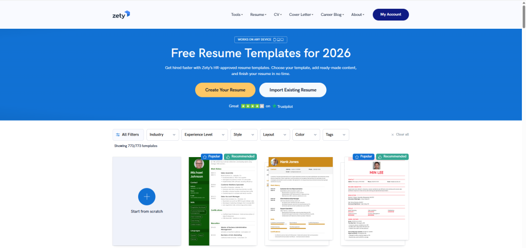Top 6 Website Tạo CV Online Uy Tín, Miễn Phí &amp; Chuyên Nghiệp Nhất