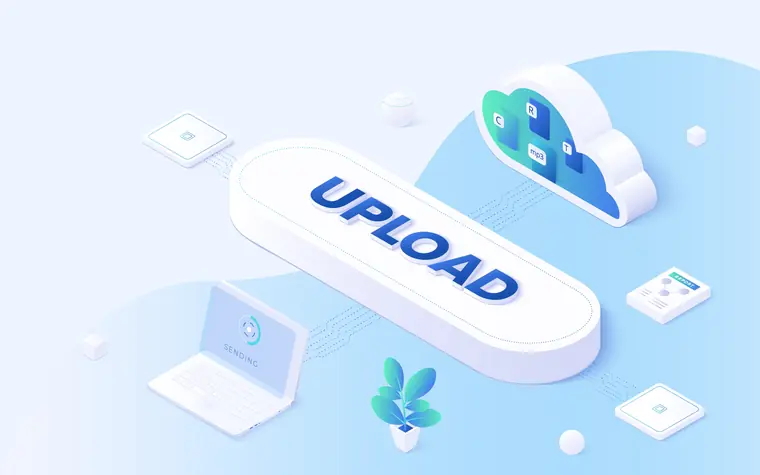 Minh hoạ tốc độ tải dữ liệu lên Cloud Server