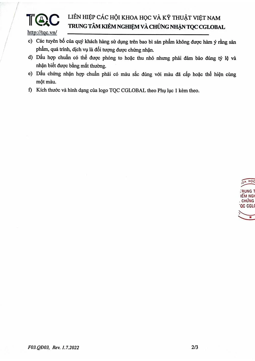 Chứng chỉ ISO 9001:2015 Cloudzone - trang 4