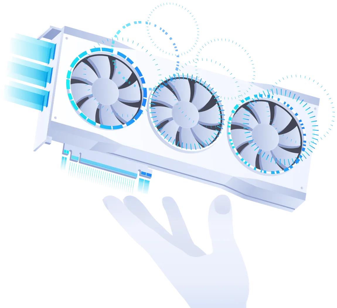 Card đồ họa GPU trên tay - VPS GPU Cloudzone